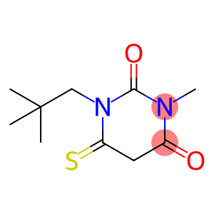 2,4(1H,3H)-Pyrimidinedione,  1-(2,2-dimethylpropyl)dihydro-3-methyl-6-thioxo-