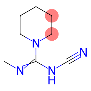 1-Piperidinecarboximidamide,N-cyano-N-methyl-(9CI)