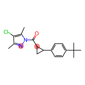 1-{[2-(4-tert-butylphenyl)cyclopropyl]carbonyl}-4-chloro-3,5-dimethyl-1H-pyrazole