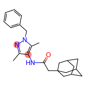 2-(1-adamantyl)-N-(1-benzyl-3,5-dimethyl-1H-pyrazol-4-yl)acetamide