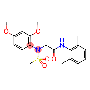 2-[2,4-dimethoxy(methylsulfonyl)anilino]-N-(2,6-dimethylphenyl)acetamide