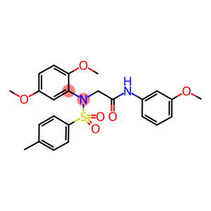 2-{2,5-dimethoxy[(4-methylphenyl)sulfonyl]anilino}-N-(3-methoxyphenyl)acetamide