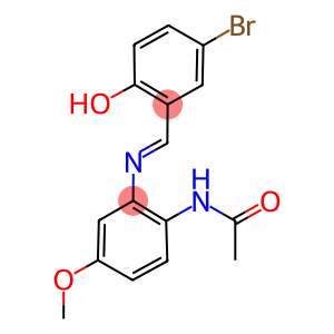 N-{2-[(5-bromo-2-hydroxybenzylidene)amino]-4-methoxyphenyl}acetamide