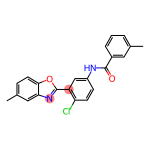 N-[4-chloro-3-(5-methyl-1,3-benzoxazol-2-yl)phenyl]-3-methylbenzamide