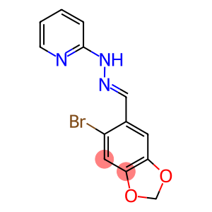 6-bromo-1,3-benzodioxole-5-carbaldehyde 2-pyridinylhydrazone