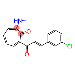 2-[3-(3-chlorophenyl)acryloyl]-7-(methylamino)-2,4,6-cycloheptatrien-1-one