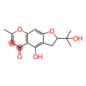 2,3-Dihydro-4-hydroxy-2-(1-hydroxy-1-methylethyl)-7-methyl-5H-furo[3,2-g][1]benzopyran-5-one