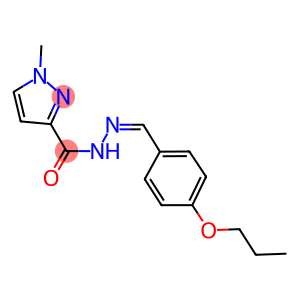 1-methyl-N'-(4-propoxybenzylidene)-1H-pyrazole-3-carbohydrazide