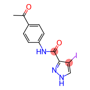 N-(4-acetylphenyl)-4-iodo-1H-pyrazole-3-carboxamide