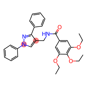 N-[(1,3-diphenyl-1H-pyrazol-4-yl)methyl]-3,4,5-triethoxybenzamide