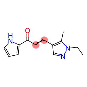 2-Propen-1-one,3-(1-ethyl-5-methyl-1H-pyrazol-4-yl)-1-(1H-pyrrol-2-yl)-(9CI)