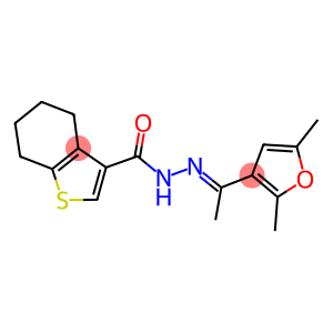 N'-[1-(2,5-dimethyl-3-furyl)ethylidene]-4,5,6,7-tetrahydro-1-benzothiophene-3-carbohydrazide