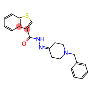 Benzo[b]thiophene-3-carboxylic acid, 2-[1-(phenylmethyl)-4-piperidinylidene]hydrazide