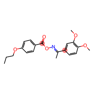 1-(3,4-dimethoxyphenyl)ethanone O-(4-propoxybenzoyl)oxime