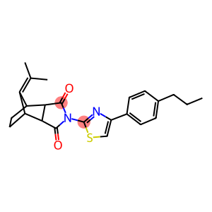 10-(1-methylethylidene)-4-[4-(4-propylphenyl)-1,3-thiazol-2-yl]-4-azatricyclo[5.2.1.0~2,6~]decane-3,5-dione