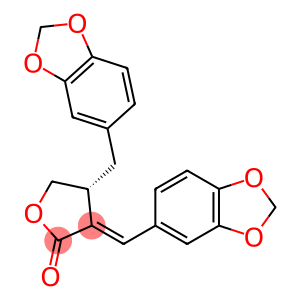 2(3H)-Furanone, 4-(1,3-benzodioxol-5-ylmethyl)-3-(1,3-benzodioxol-5-ylmethylene)dihydro-, (3E,4R)-