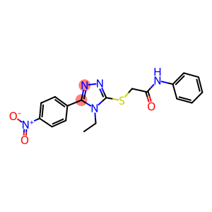 2-[(4-ethyl-5-{4-nitrophenyl}-4H-1,2,4-triazol-3-yl)sulfanyl]-N-phenylacetamide