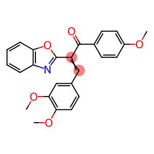 (Z)-2-(benzo[d]oxazol-2-yl)-3-(3,4-dimethoxyphenyl)-1-(4-methoxyphenyl)prop-2-en-1-one