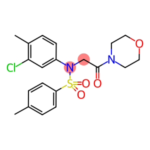 N-(3-chloro-4-methylphenyl)-4-methyl-N-(2-morpholin-4-yl-2-oxoethyl)benzenesulfonamide