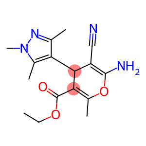 ethyl 6-amino-5-cyano-2-methyl-4-(1,3,5-trimethyl-1H-pyrazol-4-yl)-4H-pyran-3-carboxylate