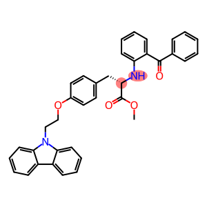 L-Tyrosine, N-(2-benzoylphenyl)-O-[2-(9H-carbazol-9-yl)ethyl]-, methyl ester