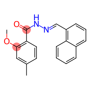 2-methoxy-4-methyl-N'-(1-naphthylmethylene)benzohydrazide