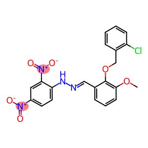 2-[(2-chlorobenzyl)oxy]-3-methoxybenzaldehyde {2,4-bisnitrophenyl}hydrazone
