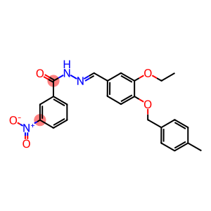 N'-{3-ethoxy-4-[(4-methylbenzyl)oxy]benzylidene}-3-nitrobenzohydrazide