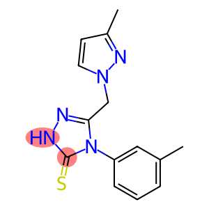 4-(3-methylphenyl)-5-[(3-methyl-1H-pyrazol-1-yl)methyl]-4H-1,2,4-triazole-3-thiol