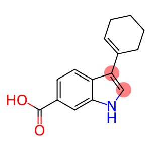 1H-Indole-6-carboxylicacid, 3-(1-cyclohexen-1-yl)-