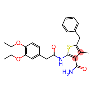 5-benzyl-2-{[(3,4-diethoxyphenyl)acetyl]amino}-4-methyl-3-thiophenecarboxamide