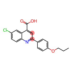 6-氯-2-(4-丙氧芬基)-喹啉-4-羧酸