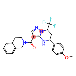 2-{[5-(4-methoxyphenyl)-7-(trifluoromethyl)-4,5,6,7-tetrahydropyrazolo[1,5-a]pyrimidin-3-yl]carbonyl}-1,2,3,4-tetrahydroisoquinoline