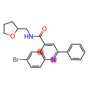 6-bromo-2-phenyl-N-(tetrahydro-2-furanylmethyl)-4-quinolinecarboxamide