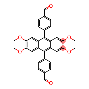 Benzaldehyde, 4,4'-(2,3,6,7-tetramethoxy-9,10-anthracenediyl)bis-