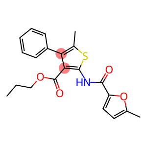 propyl 5-methyl-2-[(5-methyl-2-furoyl)amino]-4-phenyl-3-thiophenecarboxylate