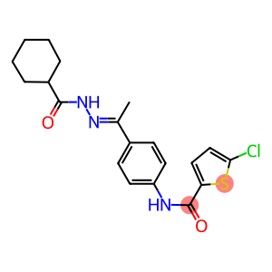 5-chloro-N-{4-[N-(cyclohexylcarbonyl)ethanehydrazonoyl]phenyl}-2-thiophenecarboxamide