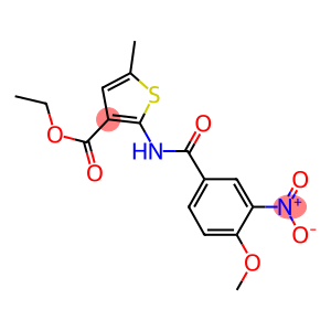 ethyl 2-({3-nitro-4-methoxybenzoyl}amino)-5-methyl-3-thiophenecarboxylate