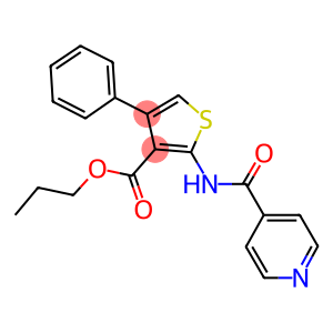 propyl 2-(isonicotinoylamino)-4-phenylthiophene-3-carboxylate