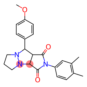 2-(3,4-dimethylphenyl)-9-(4-methoxyphenyl)tetrahydro-5H-pyrazolo[1,2-a]pyrrolo[3,4-c]pyrazole-1,3(2H,3aH)-dione