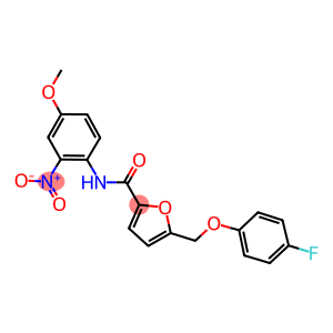 5-[(4-fluorophenoxy)methyl]-N-{2-nitro-4-methoxyphenyl}-2-furamide