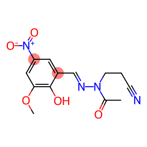 N-(2-cyanoethyl)-N'-{2-hydroxy-5-nitro-3-methoxybenzylidene}acetohydrazide