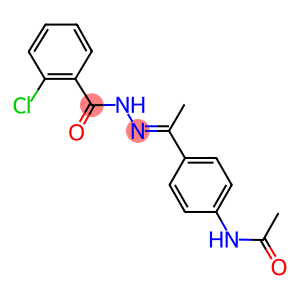 N-{4-[N-(2-chlorobenzoyl)ethanehydrazonoyl]phenyl}acetamide