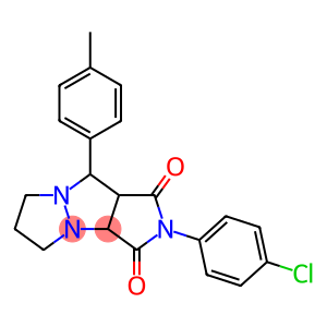2-(4-chlorophenyl)-9-(4-methylphenyl)tetrahydro-5H-pyrazolo[1,2-a]pyrrolo[3,4-c]pyrazole-1,3(2H,3aH)-dione
