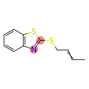 Benzothiazole, 2-(2-butenylthio)- (9CI)