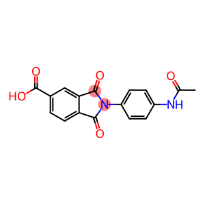 2-(4-ACETYLAMINO-PHENYL)-1,3-DIOXO-2,3-DIHYDRO-1H-ISOINDOLE-5-CARBOXYLIC ACID