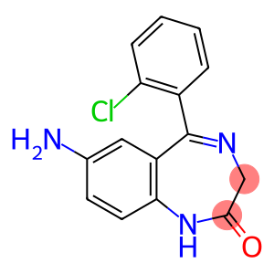 7-Amino-5-(o-chlorophenyl)-1,3-dihydro-2H-1,4-benzodiazepin-2-one