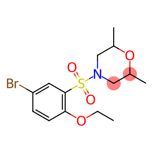 4-[(5-bromo-2-ethoxyphenyl)sulfonyl]-2,6-dimethylmorpholine