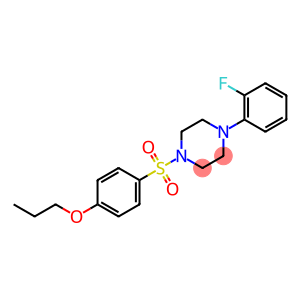 1-(2-fluorophenyl)-4-[(4-propoxyphenyl)sulfonyl]piperazine