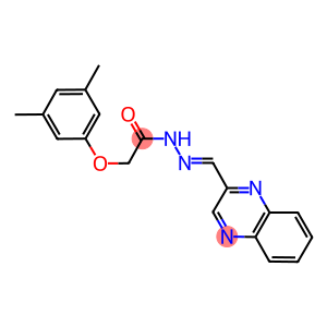 2-(3,5-dimethylphenoxy)-N'-(2-quinoxalinylmethylene)acetohydrazide